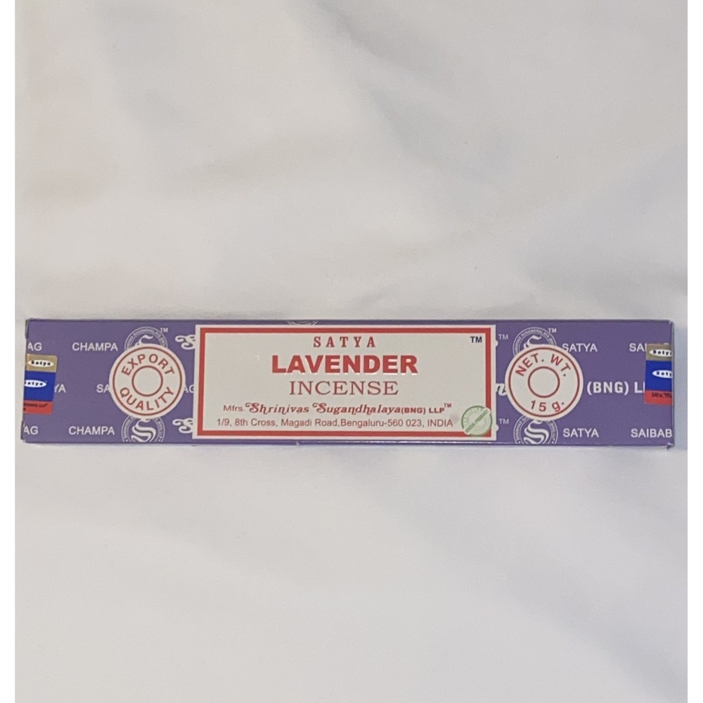 Satya Incense Sticks 15g Lavender New In Box sealed!